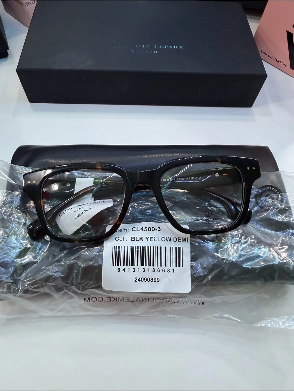 Carolina Lemke Tortoiseshell Women’s Fashion Glasses Includes leather pouch